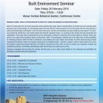 Built environment seminar