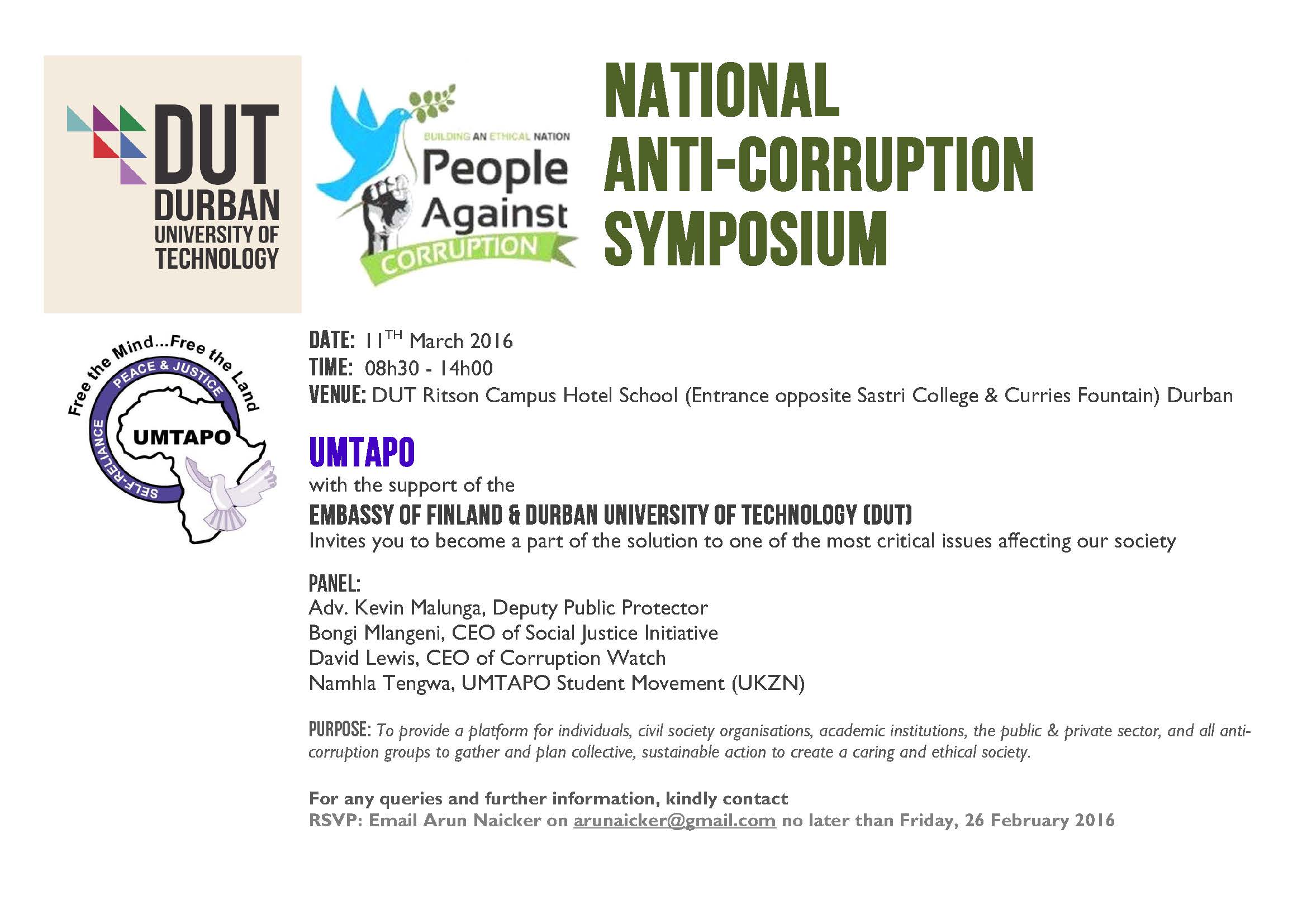 NATIONAL ANTI-CORRUPTION SYMPOSIUM