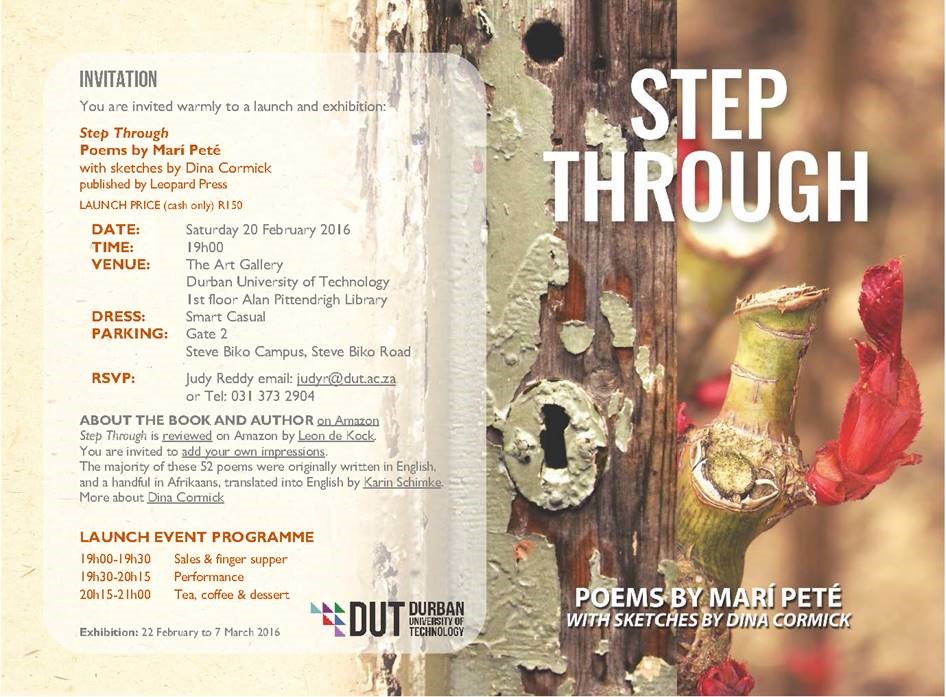 Poetry book launch: Step Through - Marí Peté