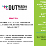 RICHARD MAPONYA ENTREPRENEURSHIP WORKSHOP AT DUT