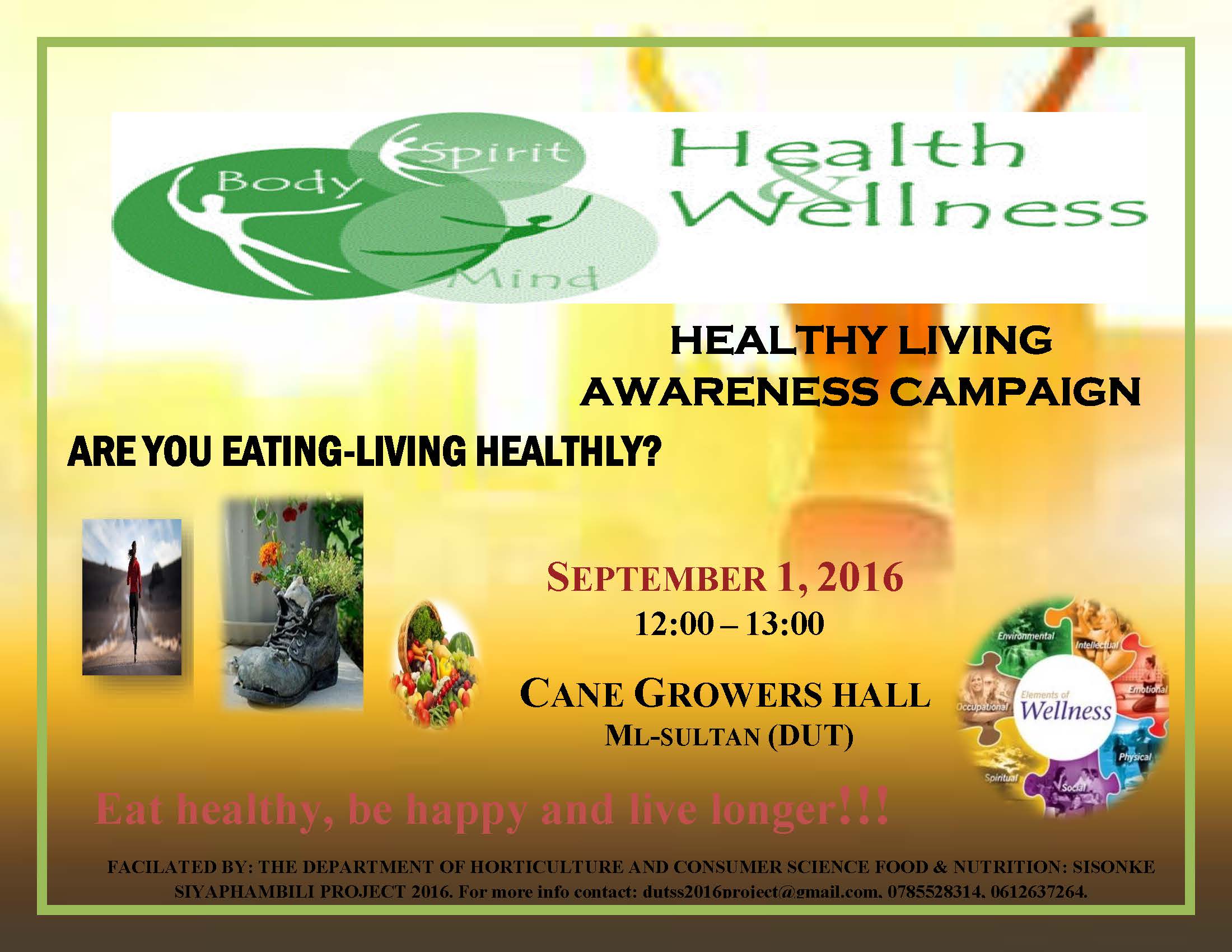 HEALTHY LIVING AWARENESS CAMPAIGN