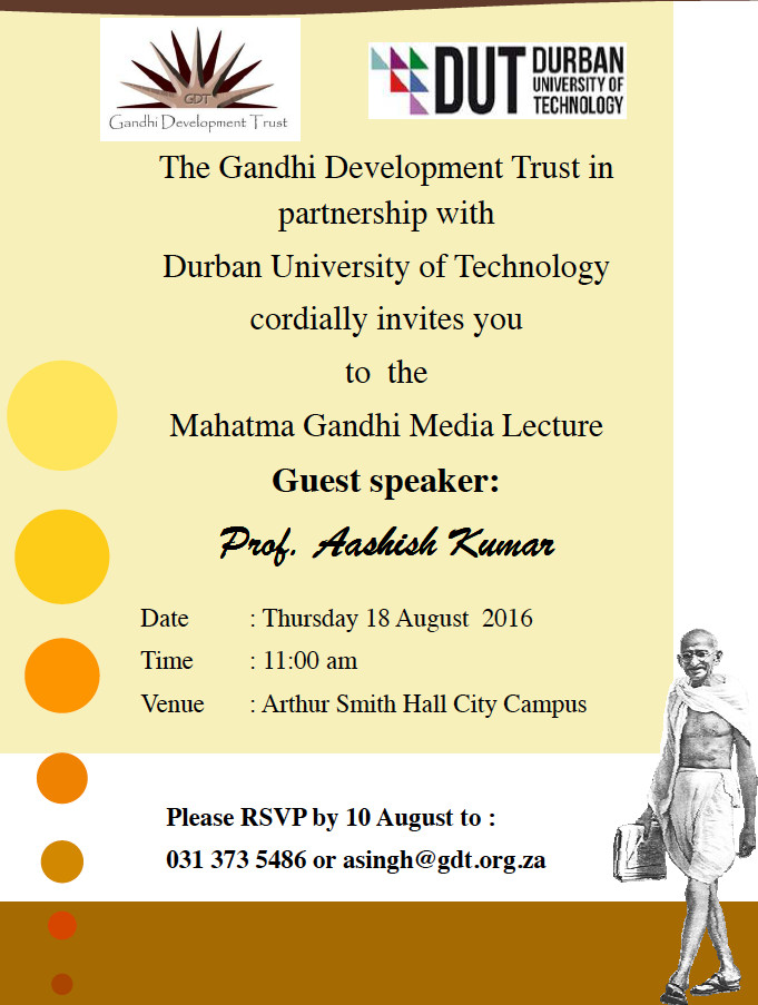 Mahatma Gandhi Media Lecture