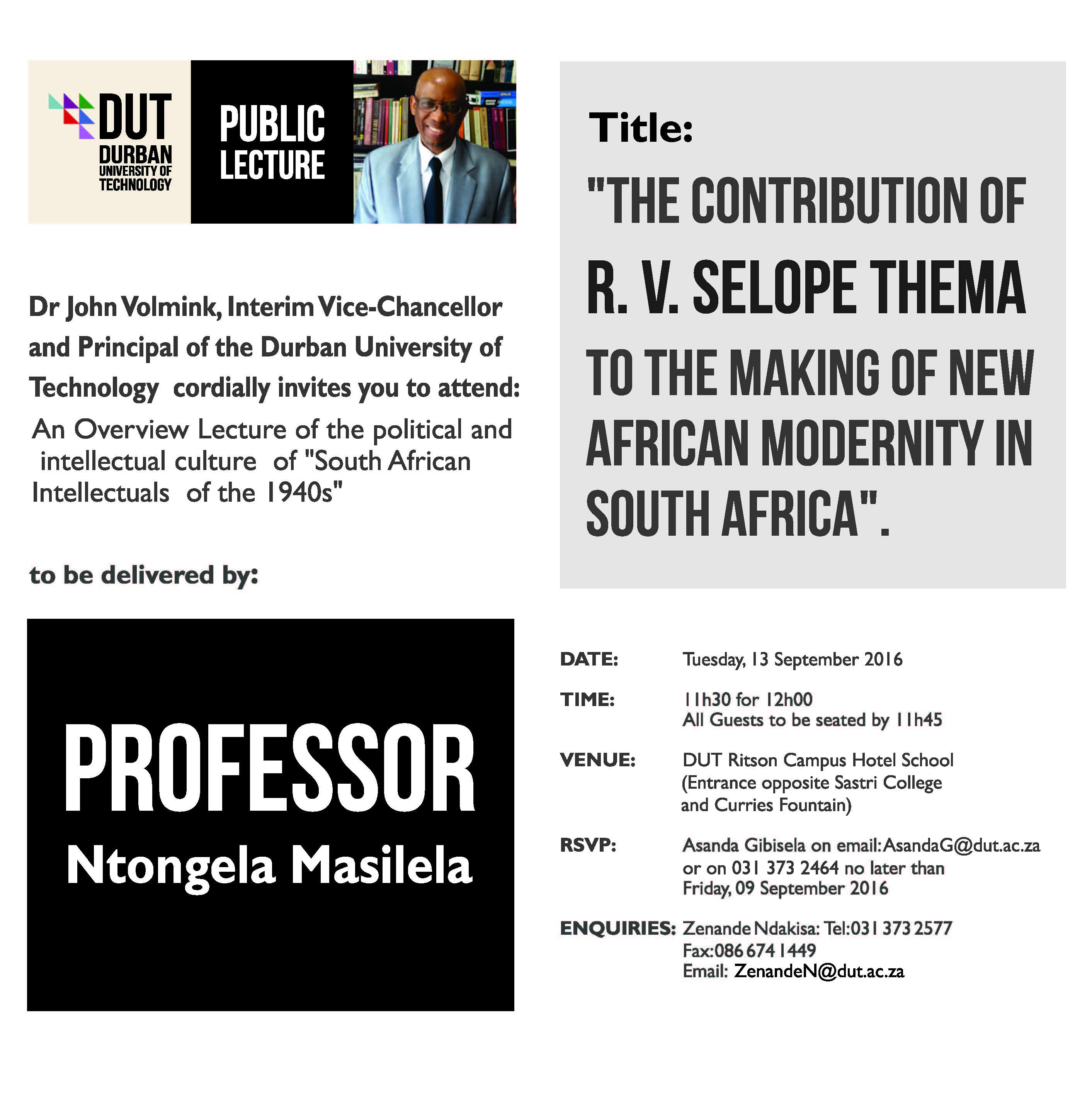 Public Lecture