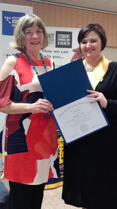 Honourary Membership: Ms Robynne Erwin, Director: SMME Diagnostics