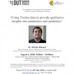 Dr Wasim Ahmed Public Lecture Invitation