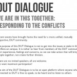 DUT Dialogue: We are in this together