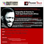 FrankTalk Dialogue - "Inequality & Poverty in Post-Apartheid South Africa: What Should Be Done?"