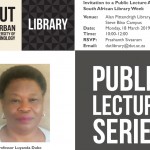 Invitation: Public Lecture and Launch of the New Library Space