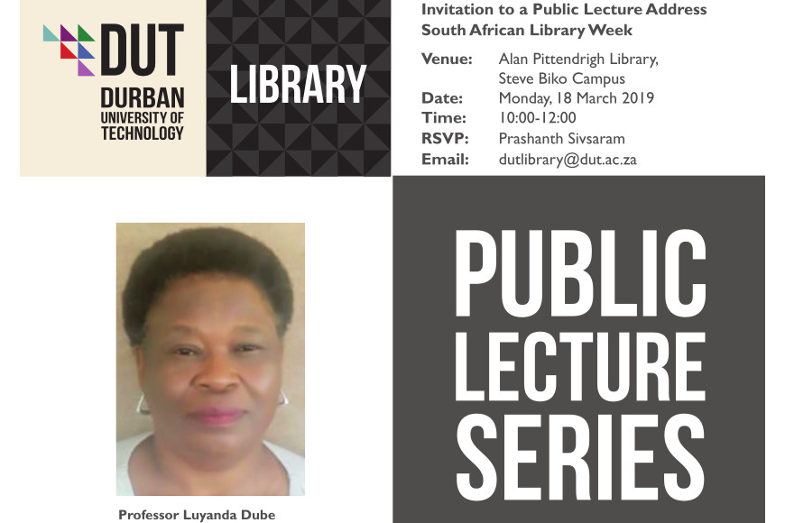 Invitation: Public Lecture and Launch of the New Library Space