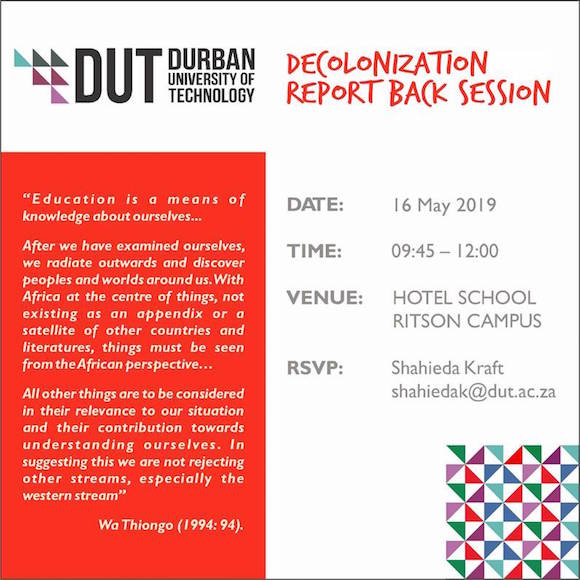 Decolonization Report Back Session