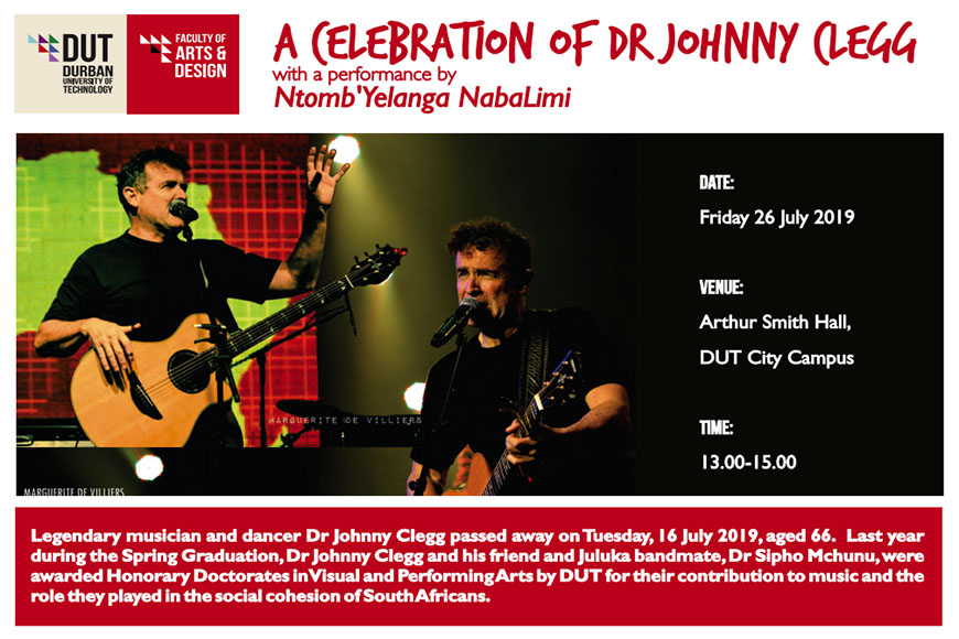 A celebration of Dr Johnny Clegg