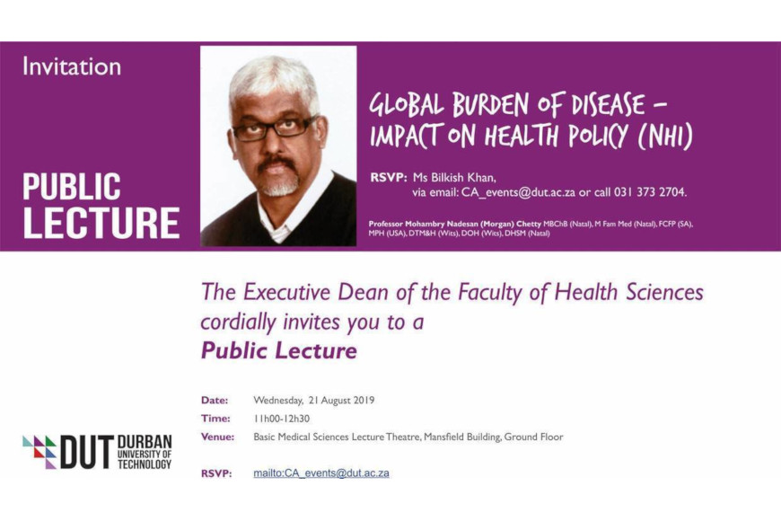 FOHS Public Lecture Invitation