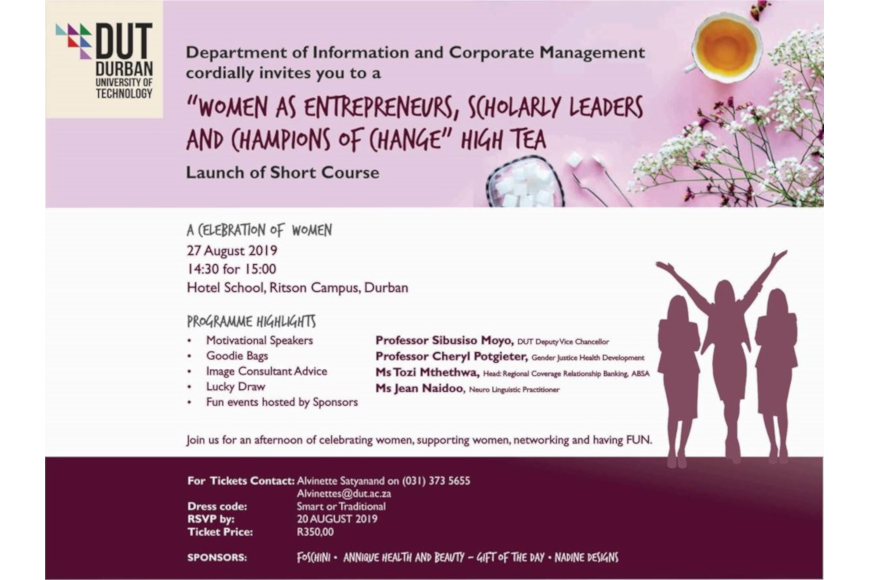 Women as entrepreneurs, scholarly leaders and champions of change