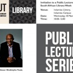 Public Lecture by Professor Bhekisipho Twala