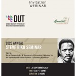 2020 Annual Steve Biko Seminar: Webinar
