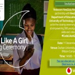 Code Like A Girl Closing Ceremony - Invite and Programme