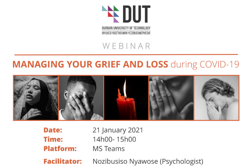 Managing Your Grief and Loss During COVID-19 Webinar Invitation