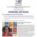 Online workshop on International Joint Degrees: Webinar Invite