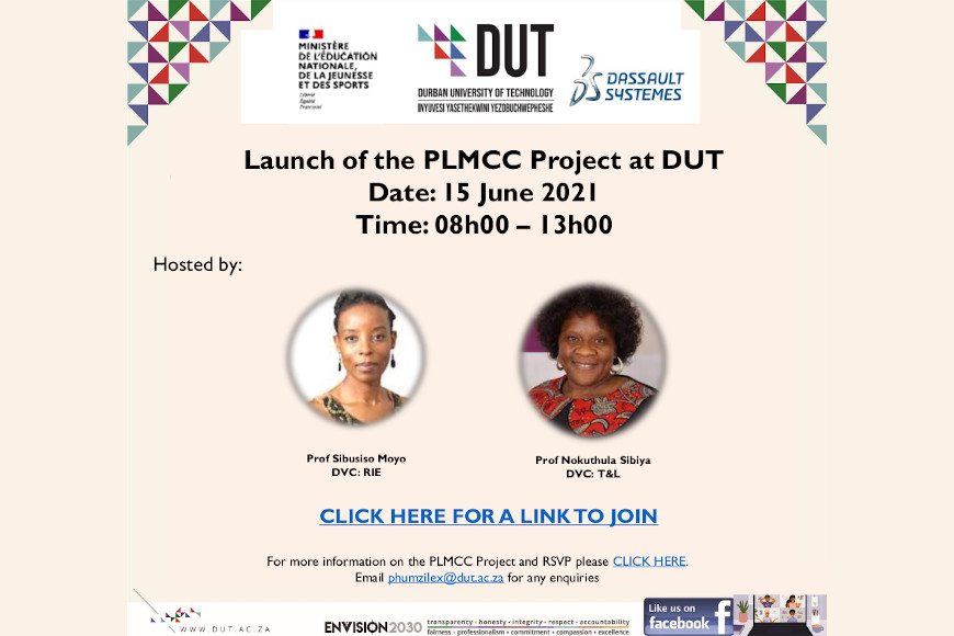 Invitation: Launch of the PLMCC Project at DUT