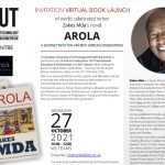INVITATION: Book Launch – Professor Zakes Mda’s novel AROLA