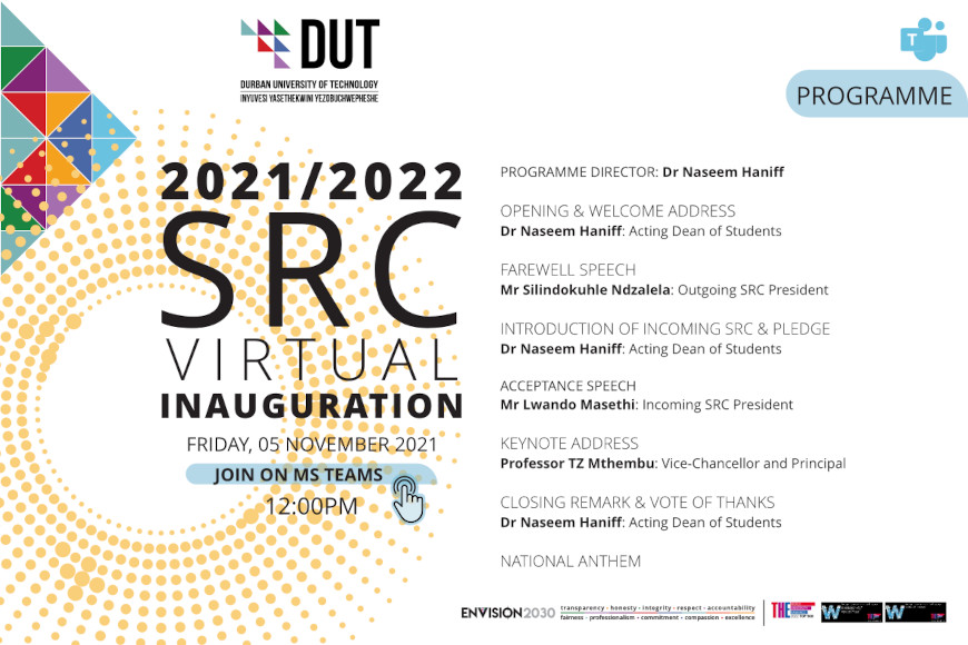 SRC Inauguration Ceremony Invitation