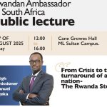Rwandan Ambassador to South Africa Public lecture
